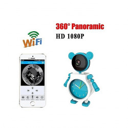 Camera de surveillance - Horloge 2 mp - IP WiFi - HD Infrarouge