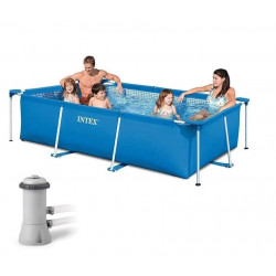 Intex Piscine hors-sol tubulaire 260x160x65 cm + pompe filtration C530