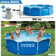 Intex Piscine Tubulaire - Metal Frame - 3,05 x 0,76 m - Avec pompe de filtration