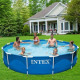 Intex Piscine Tubulaire - Metal Frame - 3,66 x 0,76 m - Avec pompe de filtration