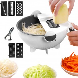 Coupe-légumes multifonctionnel à panier humide